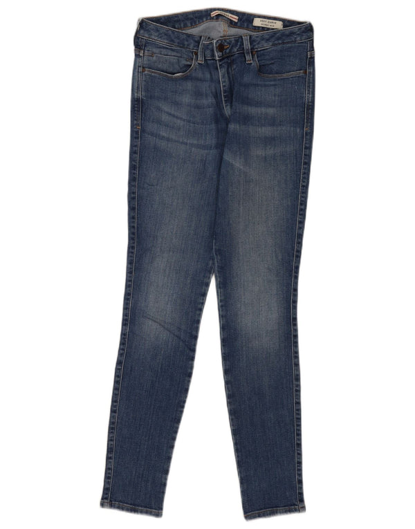 Guess Womens Curve Mid Rise Skinny Jeans W30 L29 Blå Bomuld