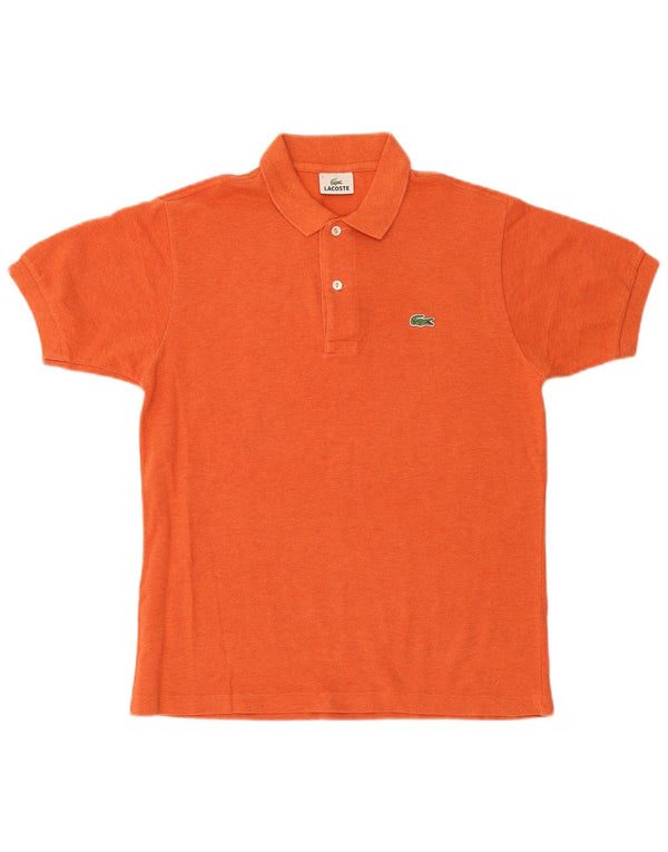 Lacoste Mens Polo Shirt Size 3 Small Orange Cotton
