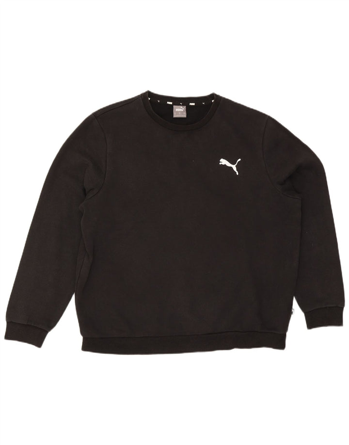 Puma Mens Sweatshirt Jumper XL Black Cotton
