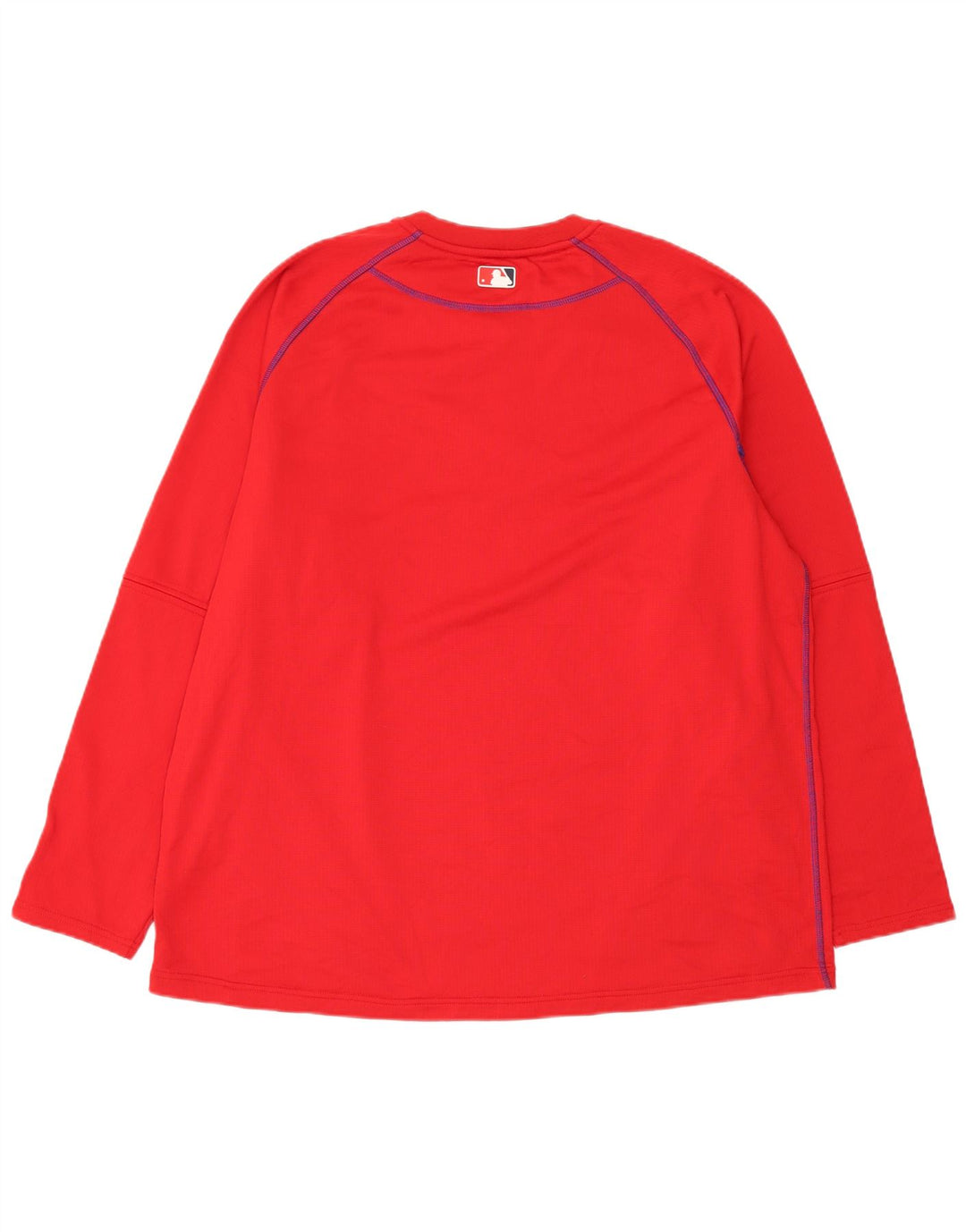 Majestic Mens Washington Nationals Top Long Sleeve XL Red Polyester