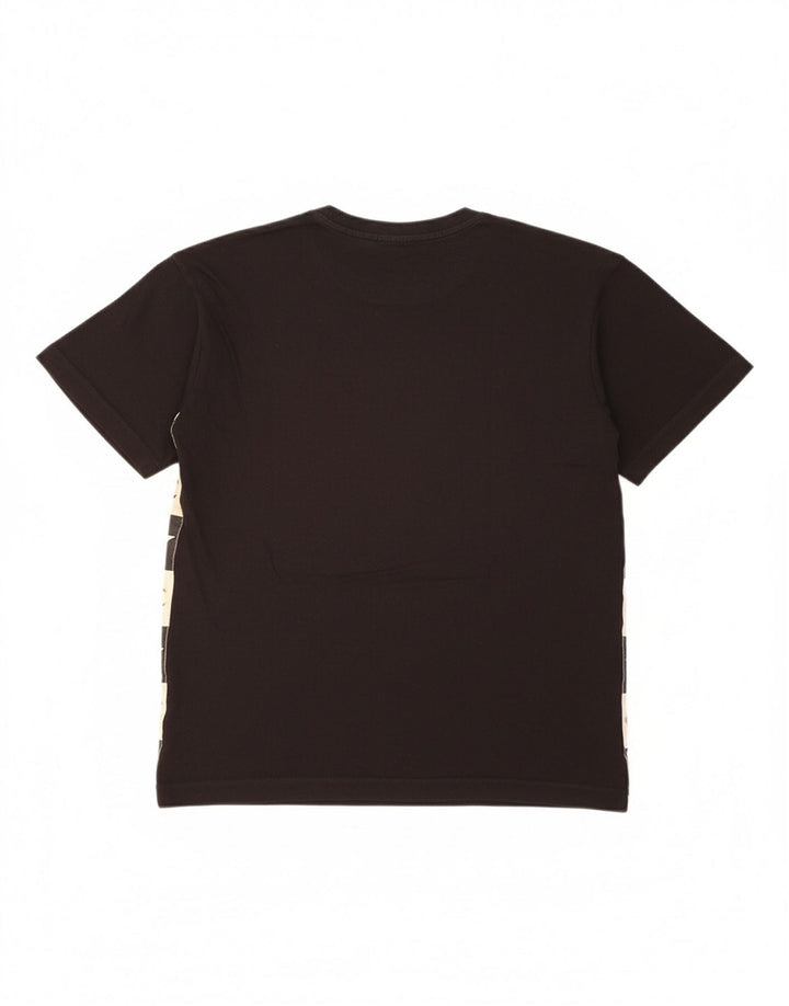 CHAMPION Womens Graphic T-Shirt Top UK 14 Medium Black