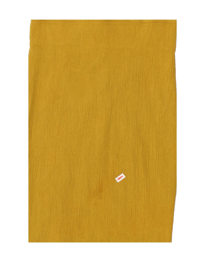 VINTAGE Womens Straight Skirt IT 44 Medium W28  Yellow Vintage Vintage and Second-Hand Vintage from Messina Hembry 