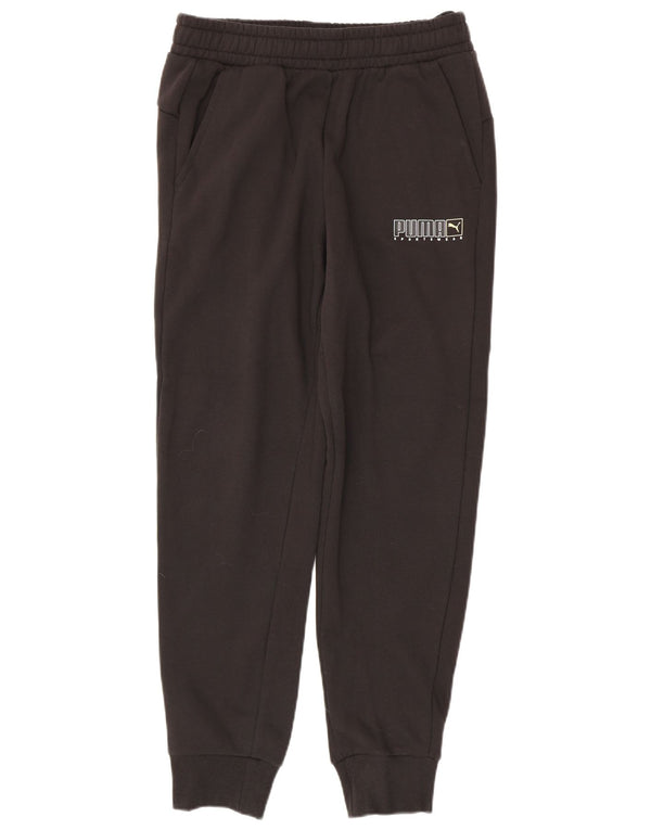 Puma Mens Graphic Tracksuit Trousers Joggers Medium Black Cotton