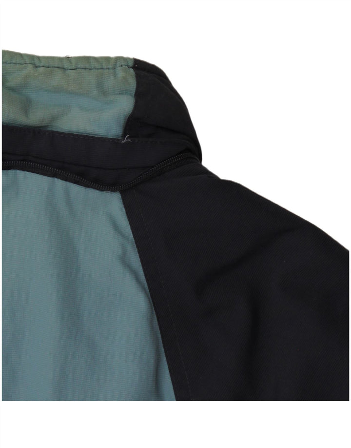 Adidas Veste coupe-vent pour homme UK 38 Medium Bleu marine Colourblock Polyamide