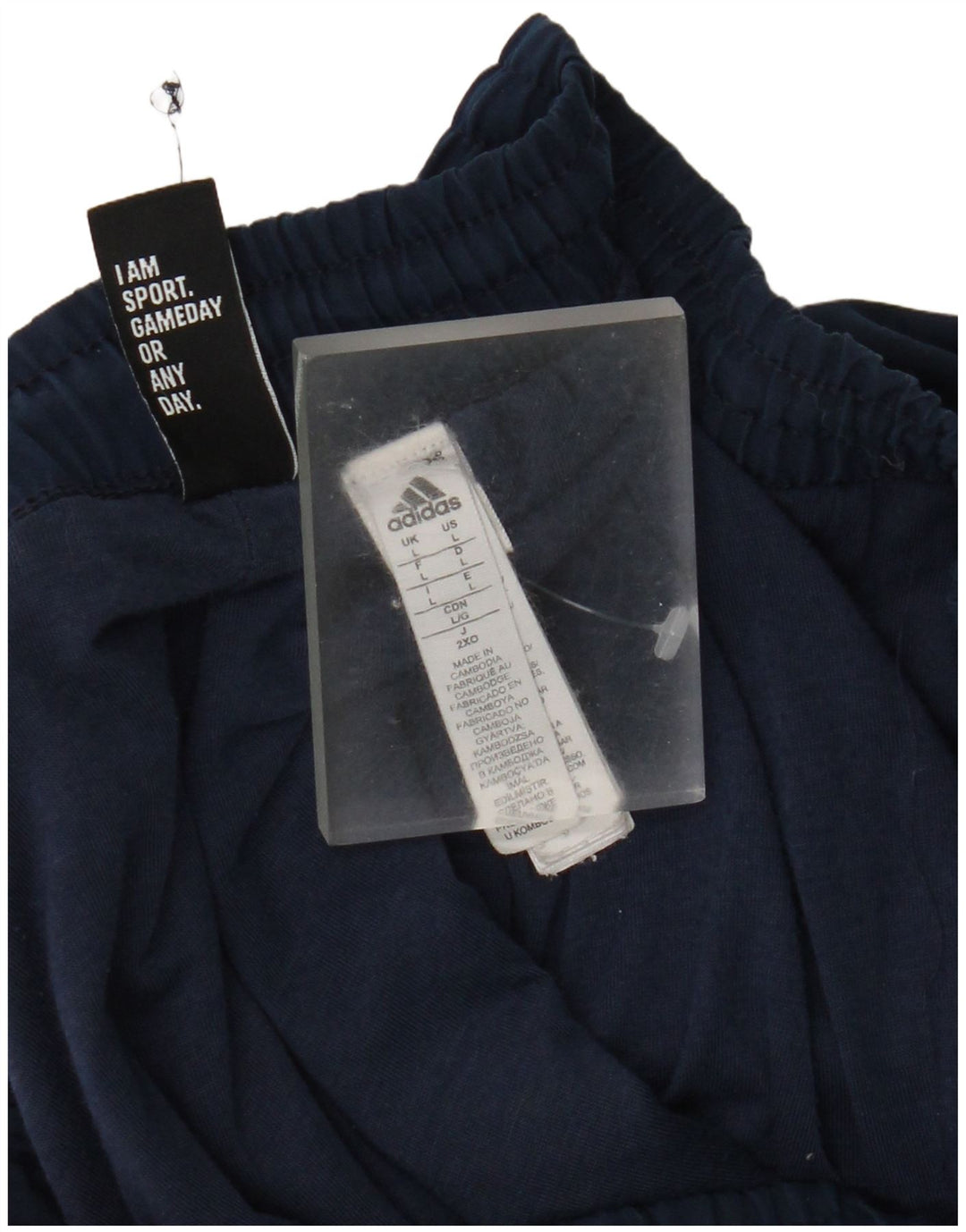 Adidas Mens Tracksuit Trousers Joggers Large  Navy Blue Polyester