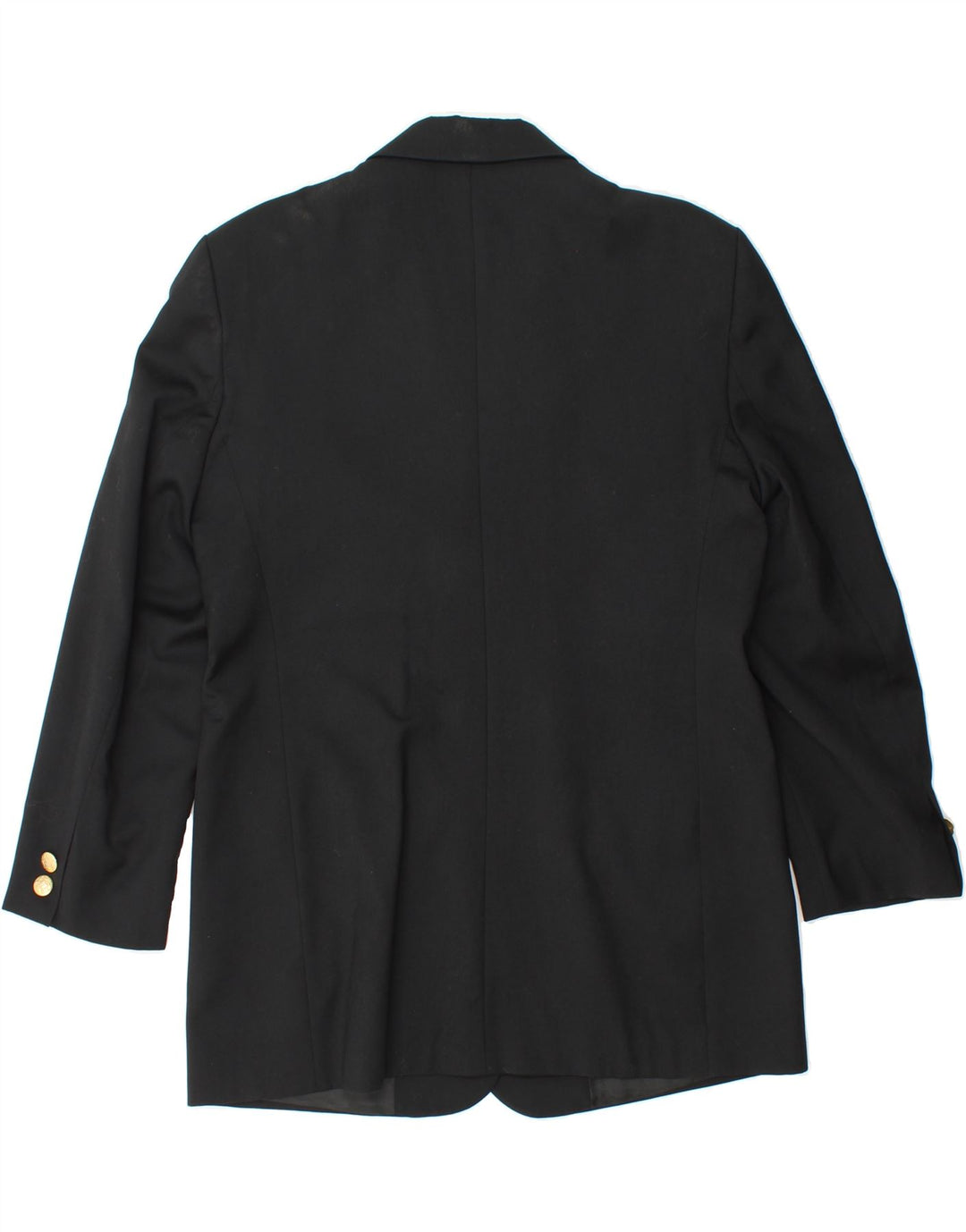 VINTAGE Womens 3/4 Sleeve 3 Button Blazer Jacket IT 42 Medium Black Vintage Vintage and Second-Hand Vintage from Messina Hembry 