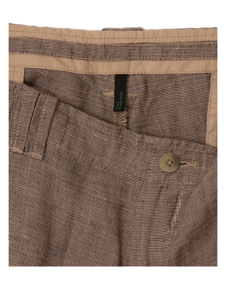 BENETTON Mens Chino Shorts W32 Medium  Grey