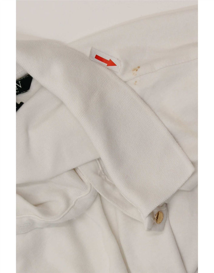Ralph Lauren Dame Polo Shirt UK 12 Medium White