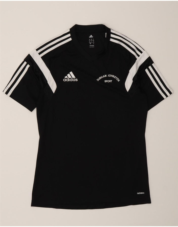 Adidas Mens Durham Graphic T-Shirt Top Small Black Colourblock Polyester