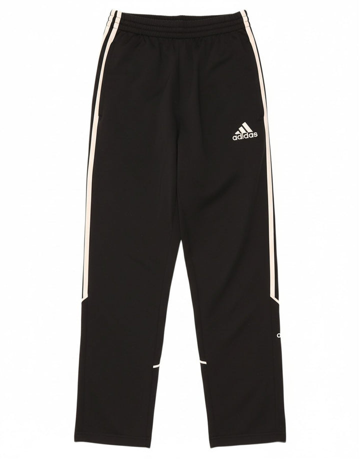 ADIDAS Boys Tracksuit Trousers 13-14 Years  Black Polyester