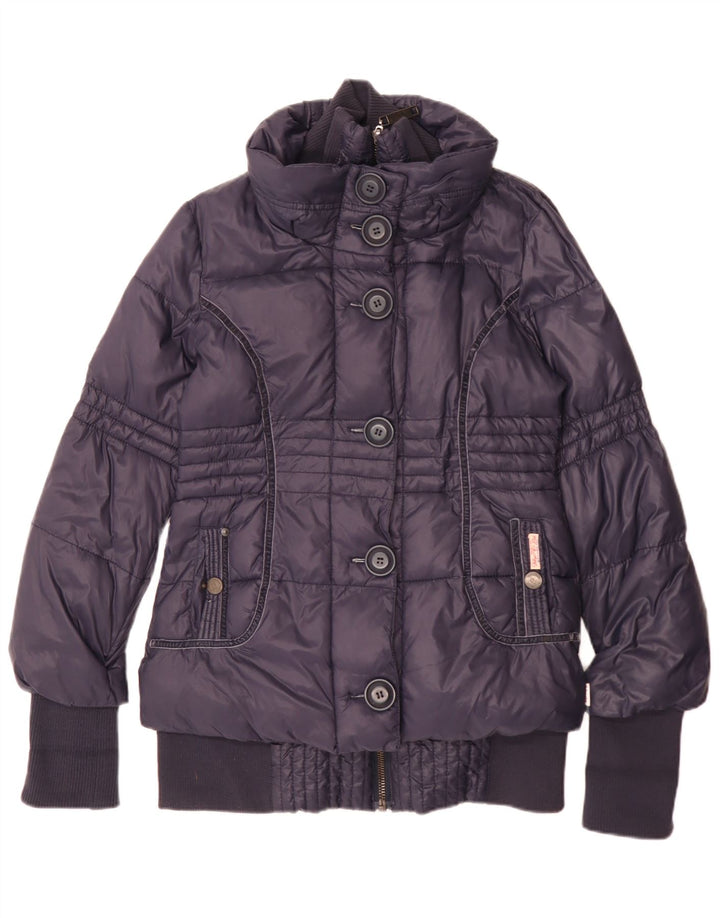 Giacca imbottita da donna KHUJO UK 14 Large Blu Navy in poliammide