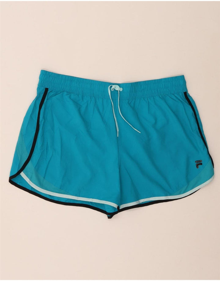 Fila Womens Sport Shorts UK 18 XL  Blue Polyester