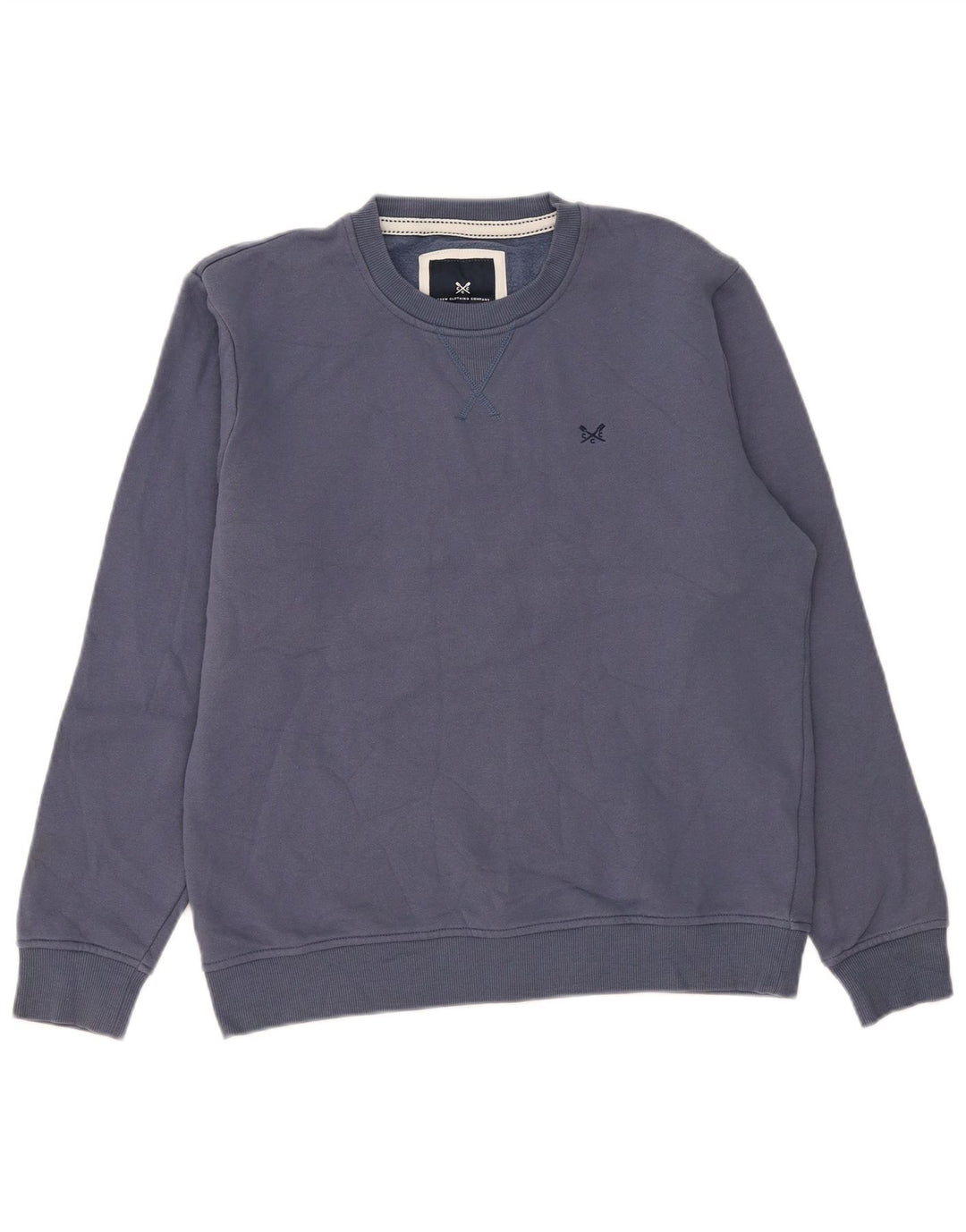 Crew Clothing Hanorac bărbătesc Pulover Medium Blue Bumbac