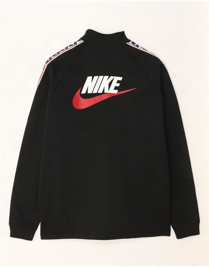 Nike Veste de survêtement graphique pour homme Taille S en polyester color block noir