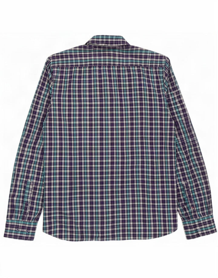 Camicia da uomo Gas a quadri viola grandi
