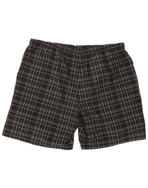 Pantaloncini da bagno Reebok da uomo 2XL poliestere nero a quadri