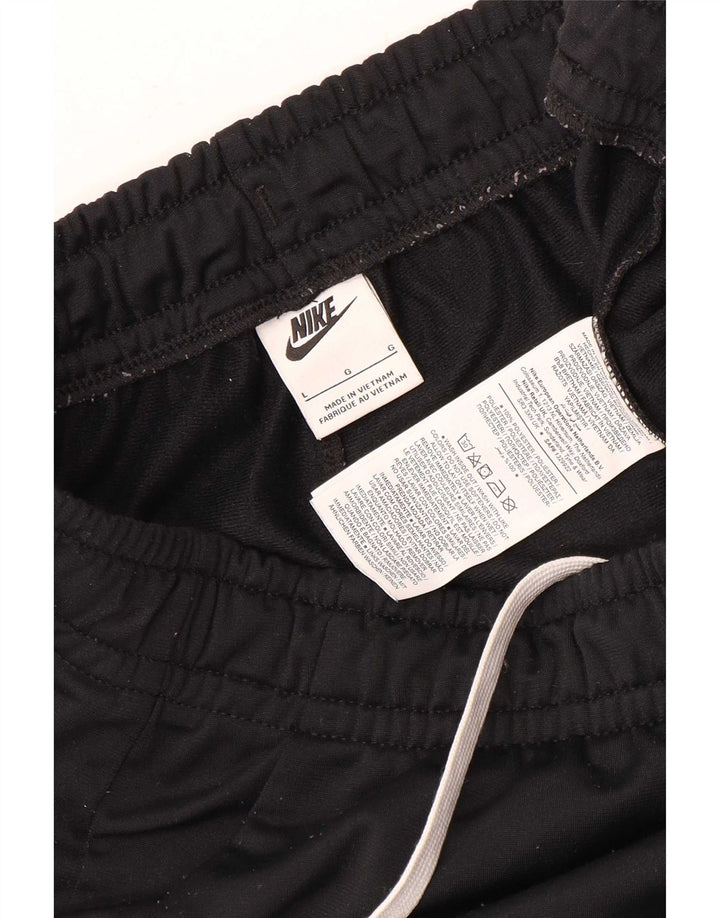 Nike Herren-Trainingshose, Jogginghose, groß, schwarzes Farbblock-Polyester