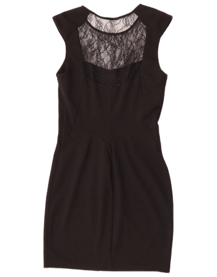 Oasis Womens Sheath Dress UK 12 Medium Black Polyester