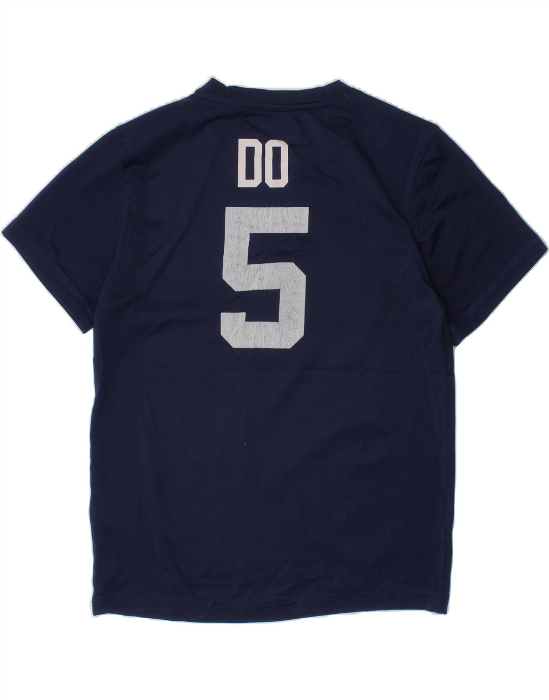 MAJESTIC Boys Graphic T-Shirt Top 9-10 Years Medium Navy Blue Polyester Vintage Majestic and Second-Hand Majestic from Messina Hembry 