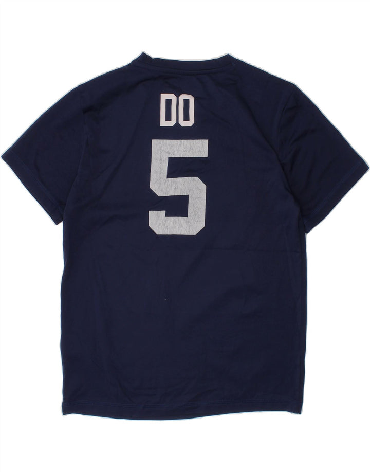 MAJESTIC Boys Graphic T-Shirt Top 9-10 Years Medium Navy Blue Polyester Vintage Majestic and Second-Hand Majestic from Messina Hembry 