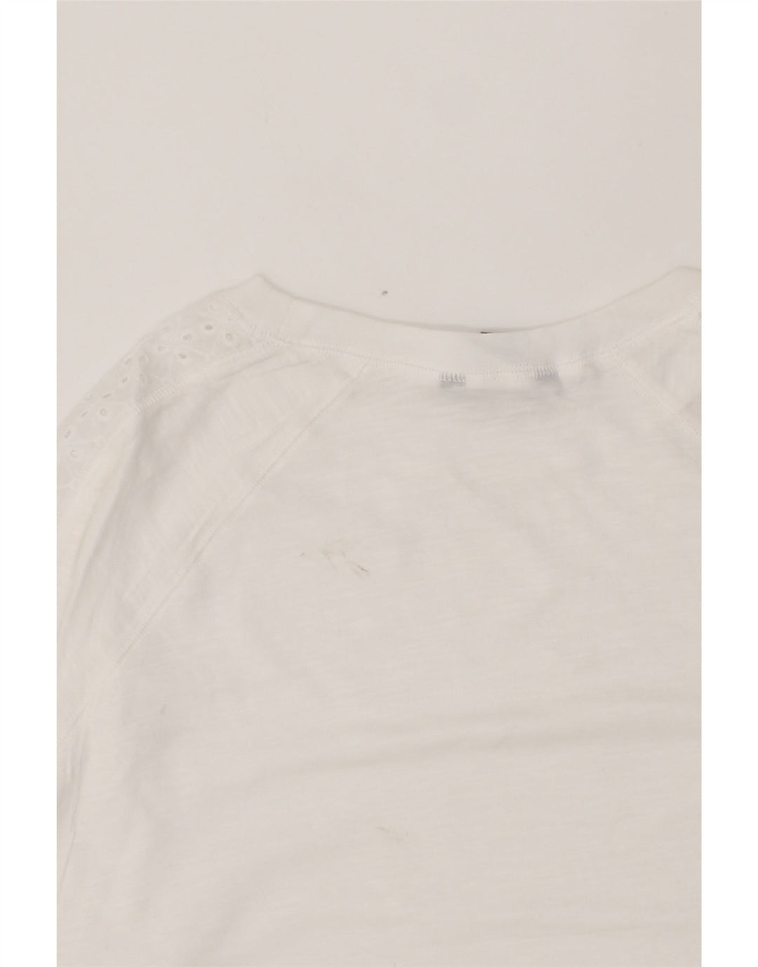EDDIE BAUER Womens Top 3/4 Sleeve UK 12 Medium White Cotton Vintage Eddie Bauer and Second-Hand Eddie Bauer from Messina Hembry 