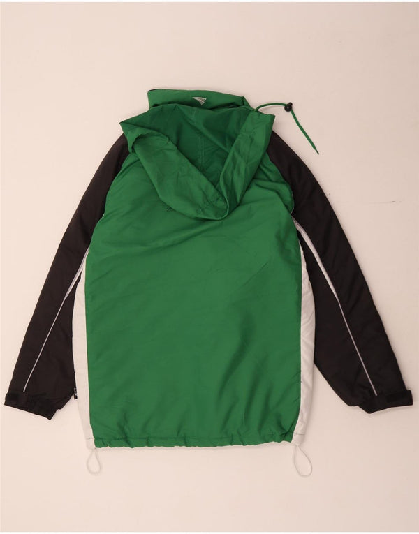 Jako Herre Hooded Loose Fit Windbreaker Jacket UK 36 Small Green Colourblock