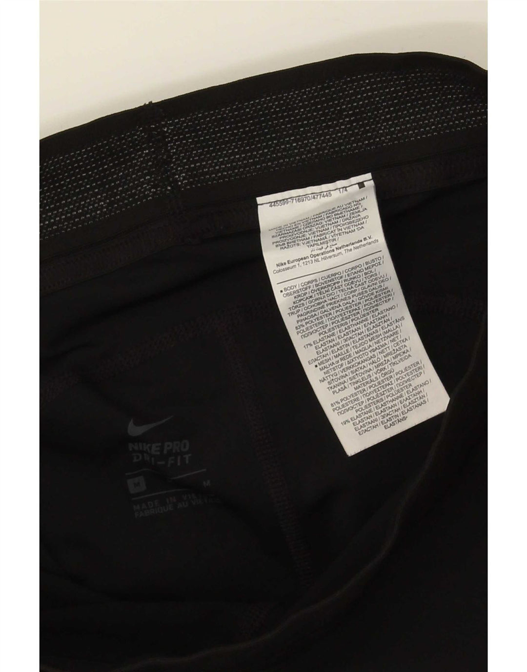 Damskie legginsy Nike UK 14, średni czarny poliester