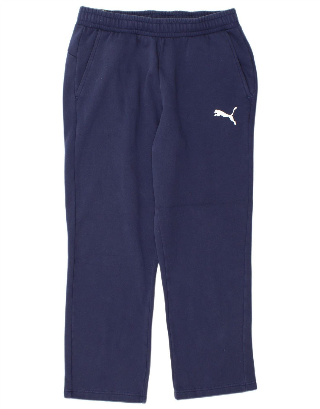 Puma Mens Tracksuit Trousers Large  Navy Blue Cotton