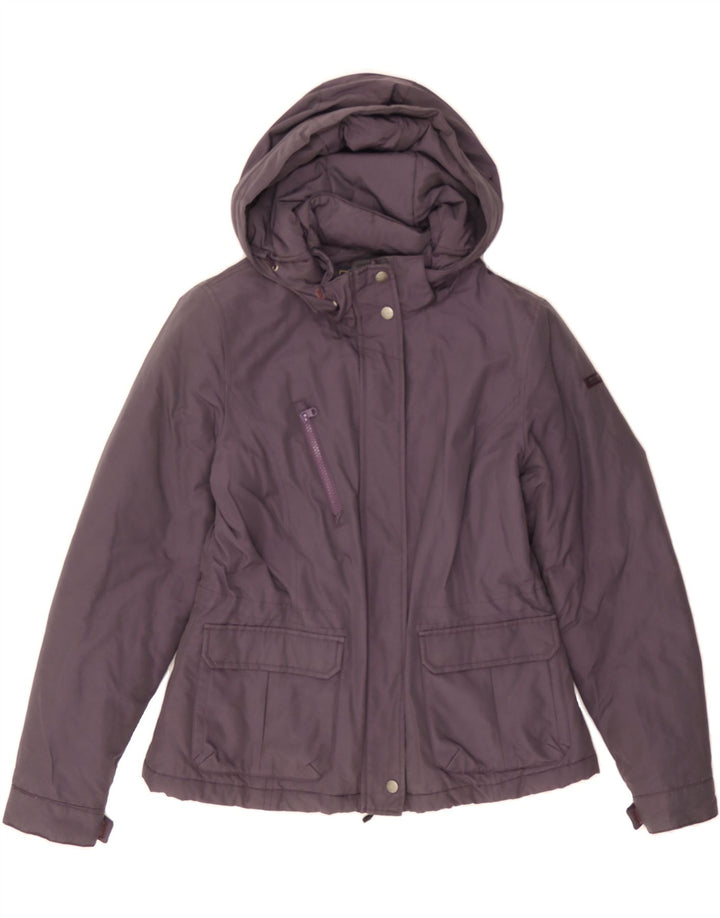 WOOLRICH Womens Hooded Windbreaker Jacket UK 18 XL Purple Polyester Vintage Woolrich and Second-Hand Woolrich from Messina Hembry 