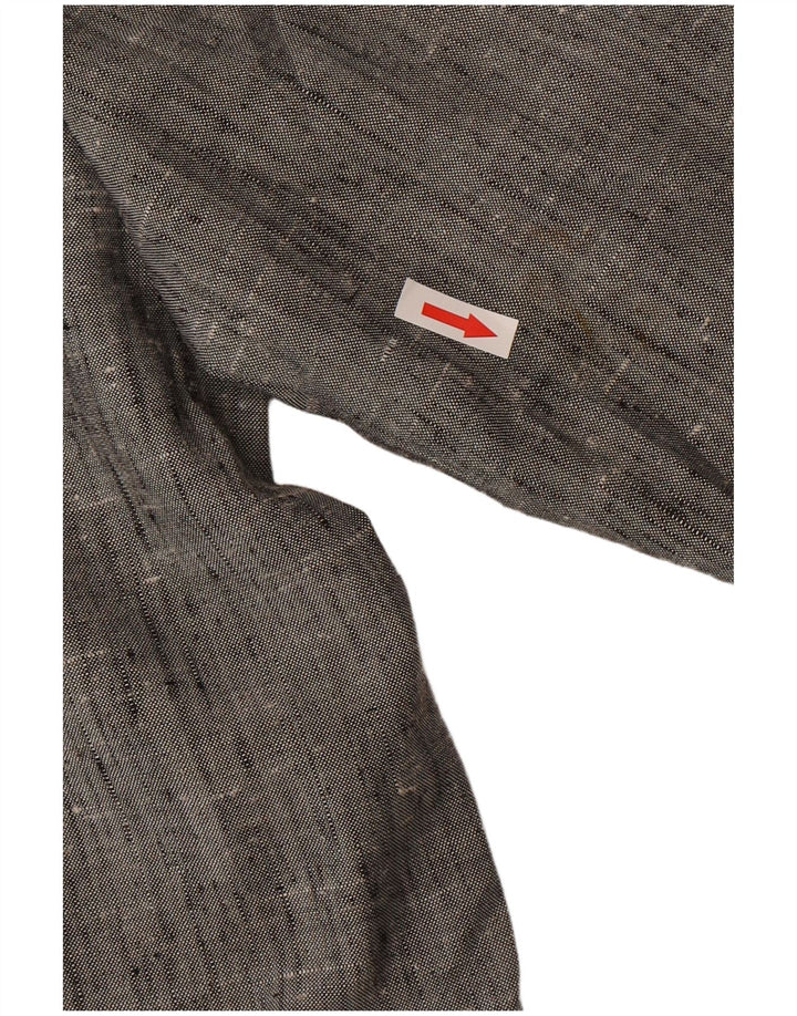 Vintage Mens 2 Button Blazer Jacket IT 50 Large Grey Flecked Polyester