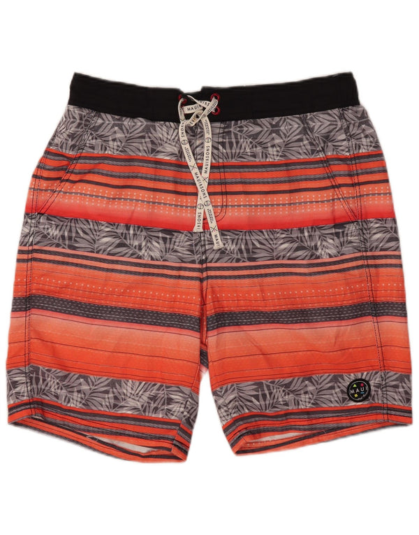Maui and Sons Badeshorts til mænd store orange blomster polyester