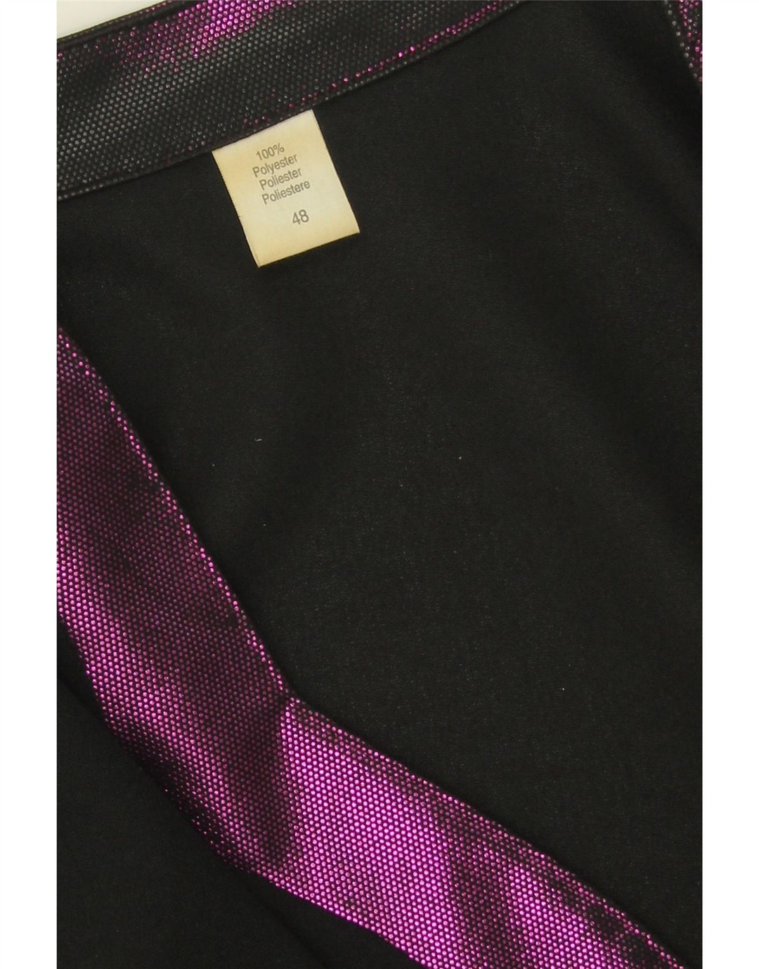 VINTAGE Womens 1 Button Blazer Jacket IT 48 XL Black Polyester Vintage Vintage and Second-Hand Vintage from Messina Hembry 