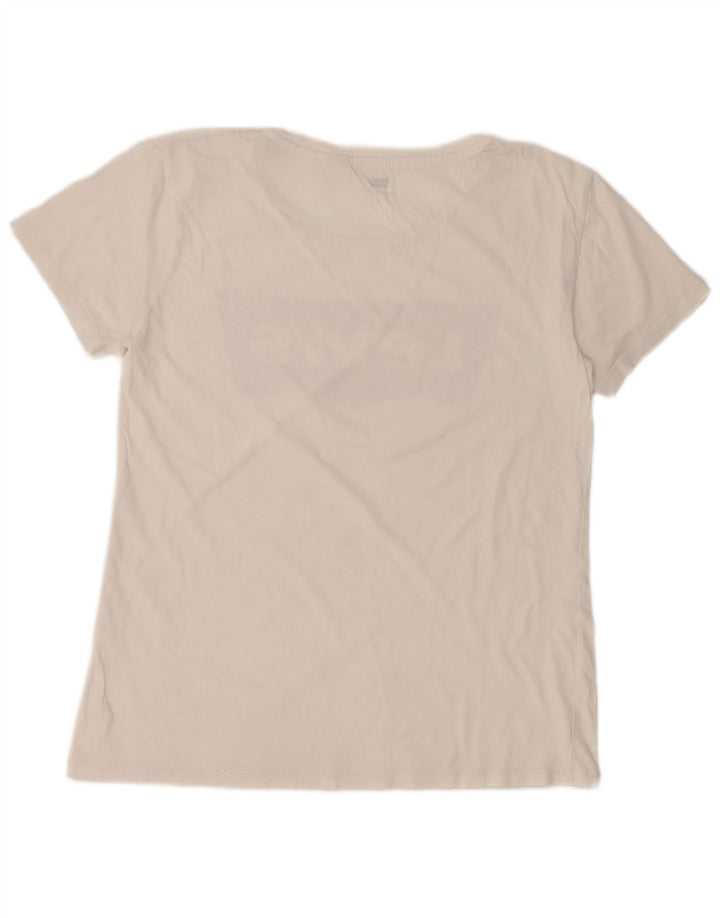 LEVI'S Womens Graphic T-Shirt Top UK 10 Small White