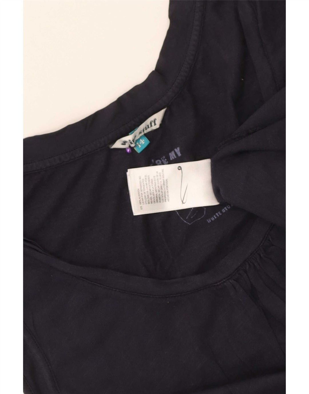 White Stuff Γυναικείο Γιλέκο Τοπ UK 14 Medium Navy Blue βαμβακερό