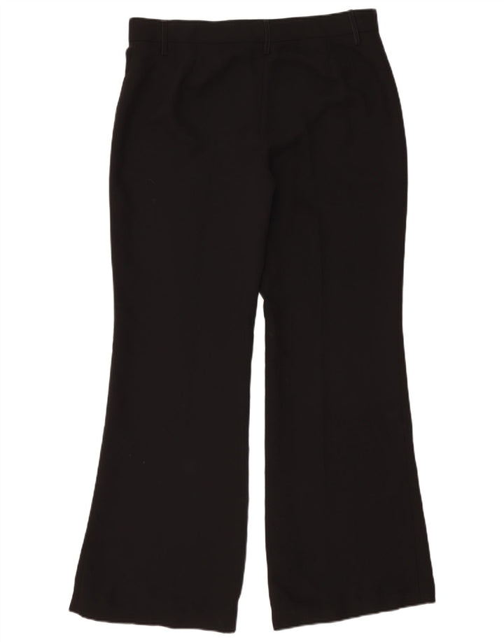 ZARA Womens Bootcut Casual Trousers EU 42 Large W32 L32 Black Polyester