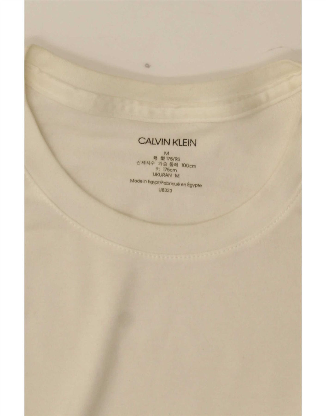 Calvin Klein Jeans Mens Top Long Sleeve Medium White