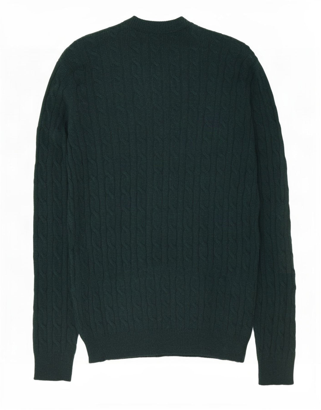Jack Wills Herren-Pullover mit Rundhalsausschnitt, Größe L, grüne Wolle