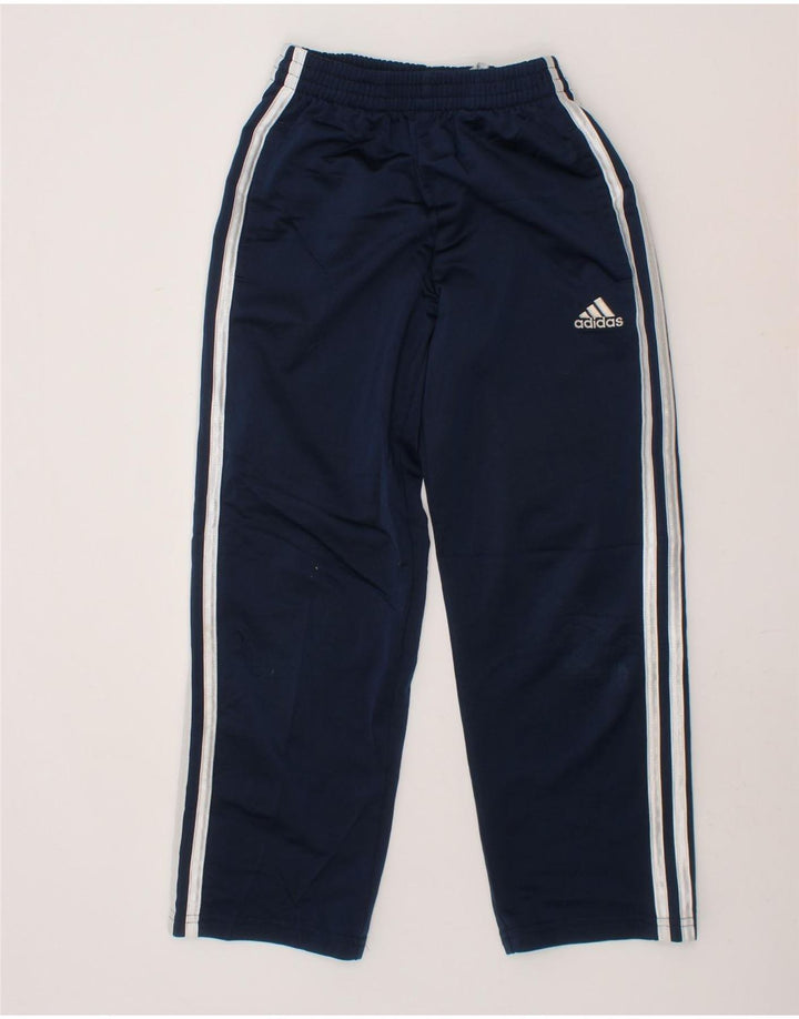 ADIDAS Boys Tracksuit Trousers 6-7 Years  Navy Blue Polyester Vintage Adidas and Second-Hand Adidas from Messina Hembry 