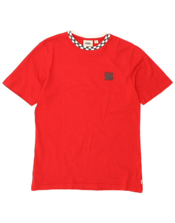 Vans Damen T-Shirt Top UK 14 Large Rot