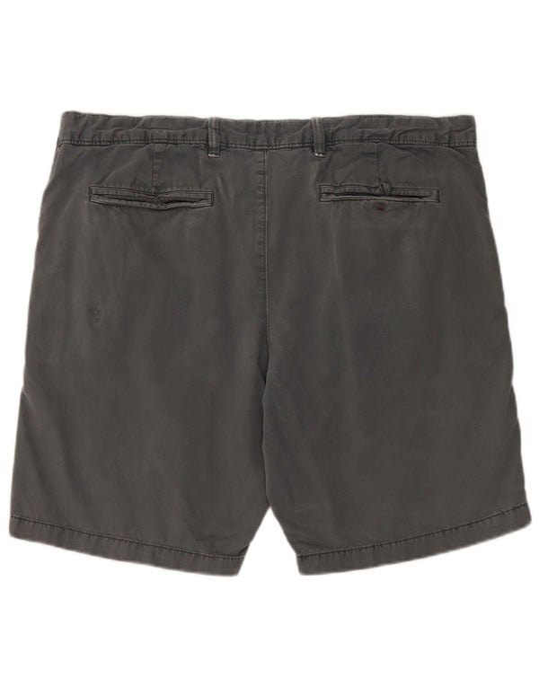 Marks & Spencer Damen Chinoshorts W36 Large Graue Baumwolle