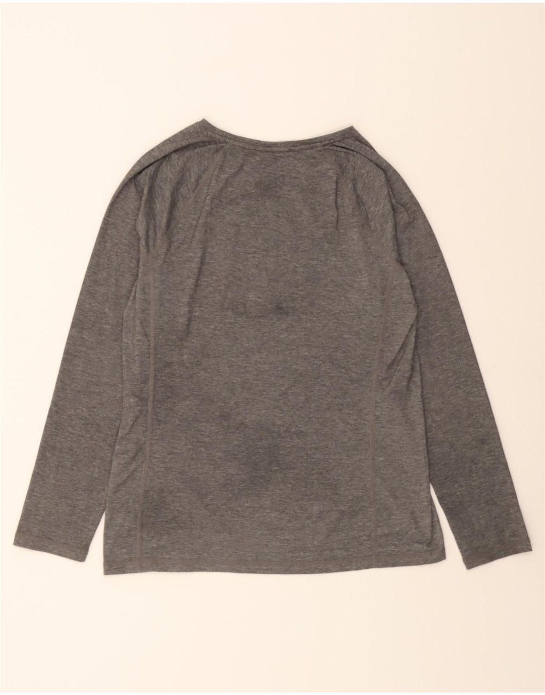 RALPH LAUREN Womens Top Long Sleeve UK 14 Large Grey Vintage Ralph Lauren and Second-Hand Ralph Lauren from Messina Hembry 