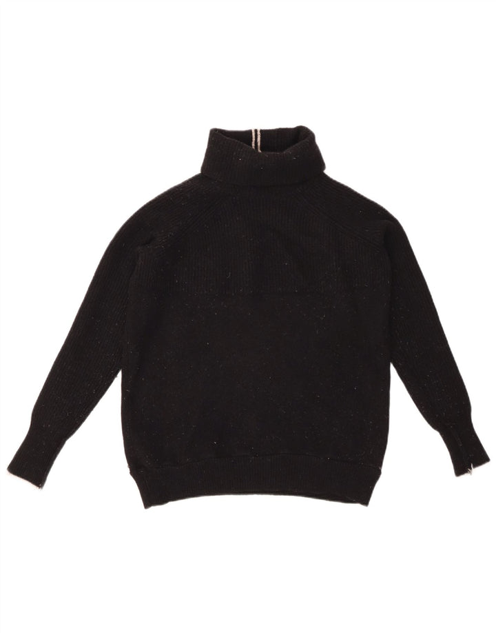 JOULES Womens Roll Neck Jumper Sweater UK 8 Small Black
