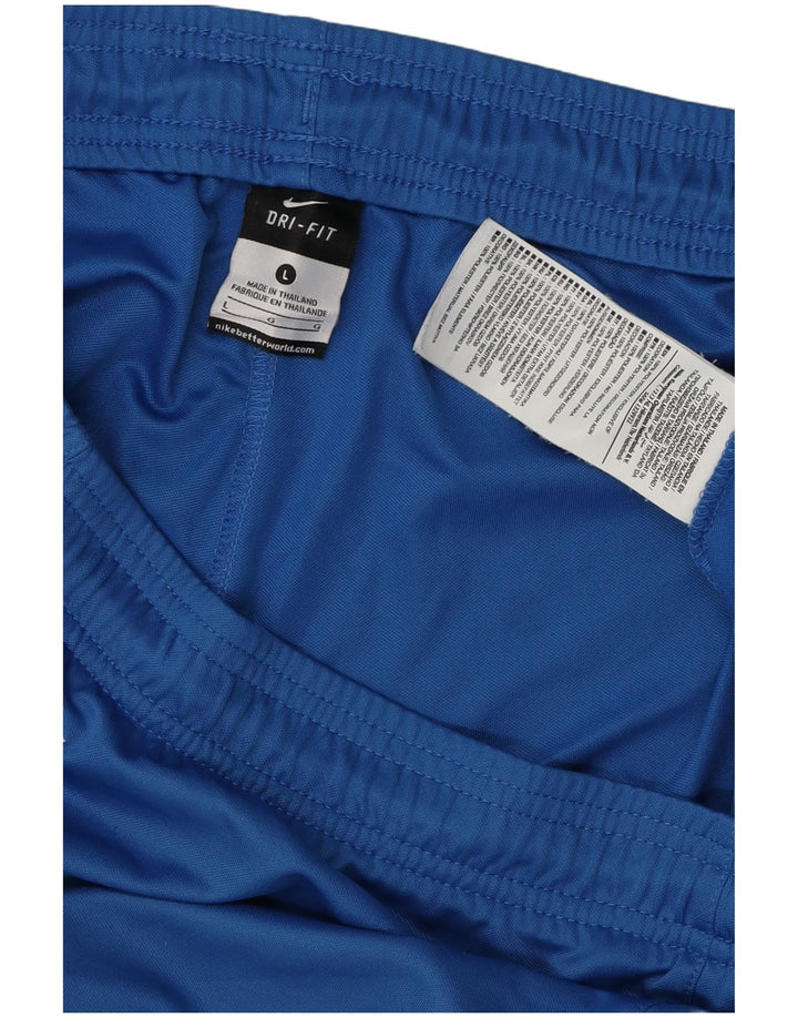 Nike Mens Dri Fit Sport Shorts Large  Blue Polyester