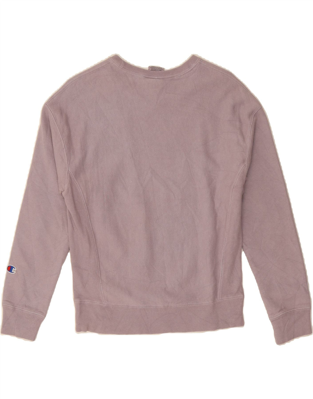 CHAMPION Womens Oversized Sweatshirt Jumper UK 6 XS Purple Cotton Vintage Champion and Second-Hand Champion from Messina Hembry 