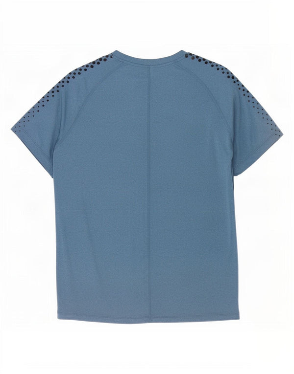 T-shirt da uomo Asics Top XL in poliestere maculato blu navy