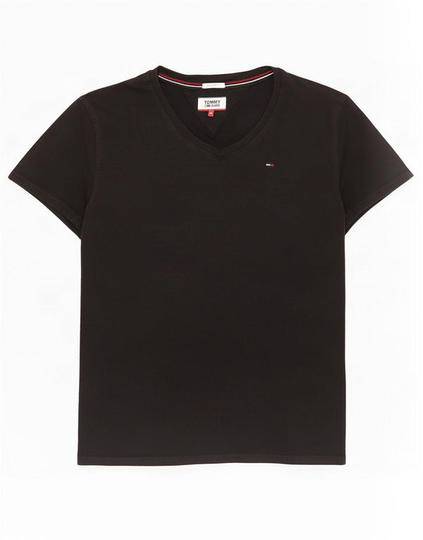 Tommy Hilfiger Mens Regular Fit T-Shirt Top Medium Black