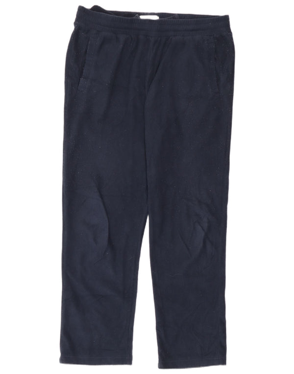 Pantaloni da tuta in pile Marks & Spencer vestibilità regolare da uomo di grandi dimensioni blu navy
