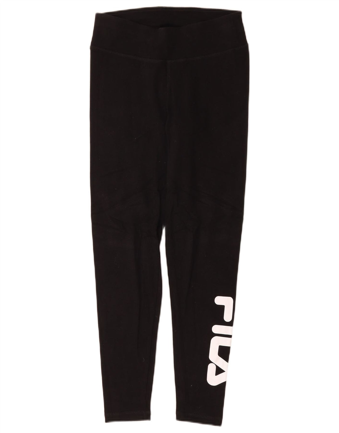 Fila Womens Graphic Leggings UK 10 Small Black
