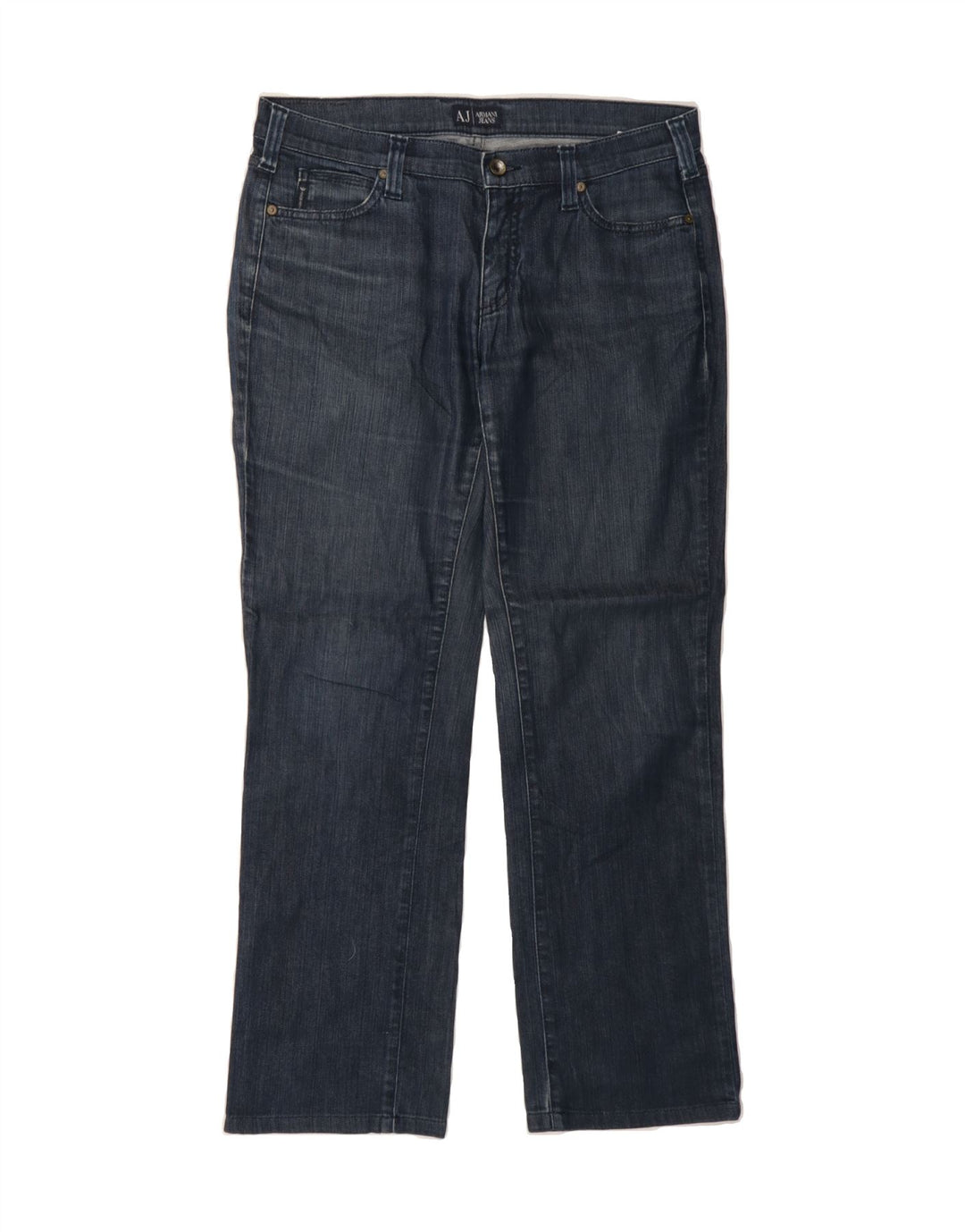 ARMANI Womens Straight Jeans W30 L30 Blue Cotton Vintage Armani and Second-Hand Armani from Messina Hembry 
