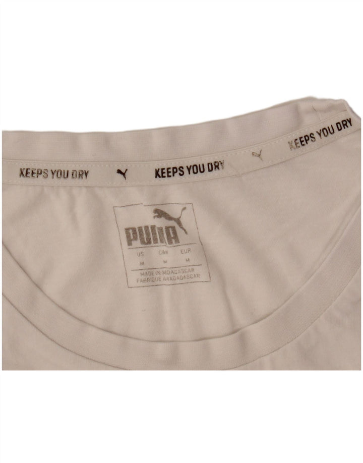 T-shirt grafica da uomo Puma Top bianca media